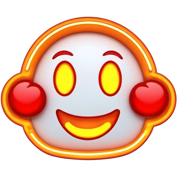 hot sign neon emoji
