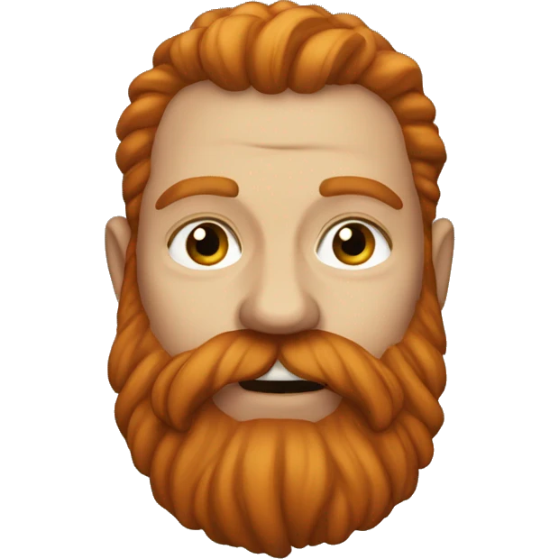 a rogue dwarf with a long ginger  beard emoji