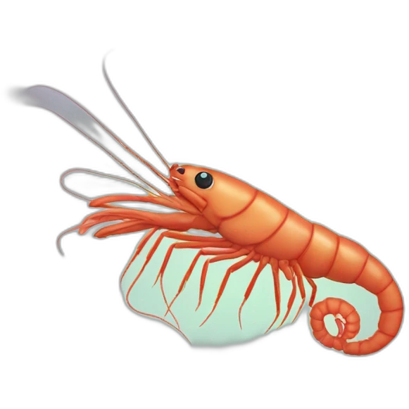 quick-witted shrimp emoji