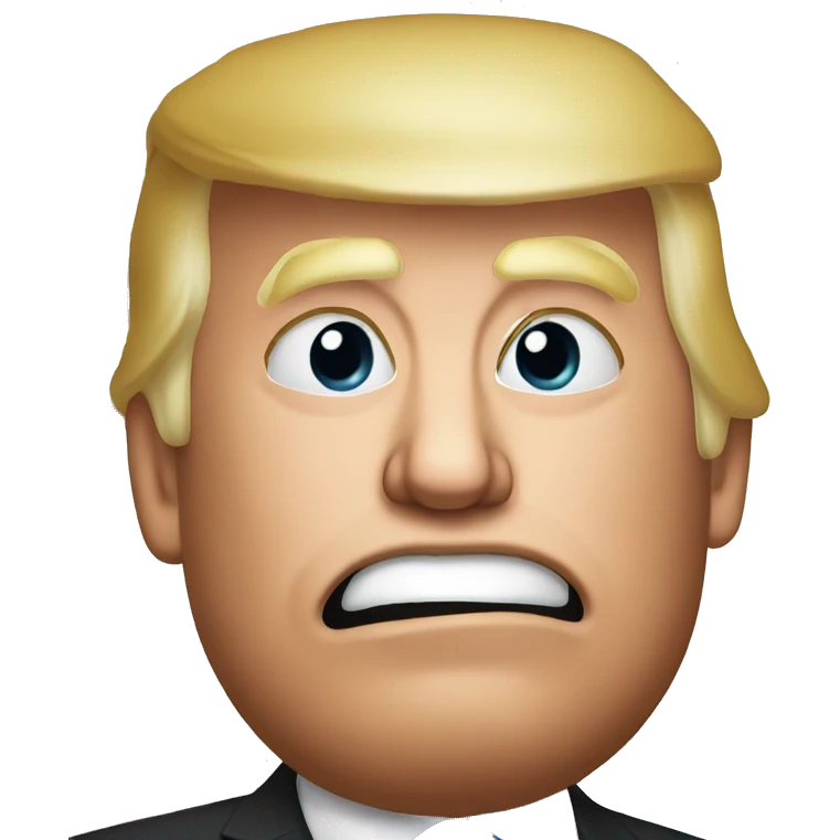 Trump with egg on face emoji