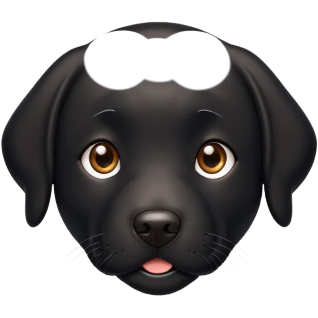 black labrador dog emoji