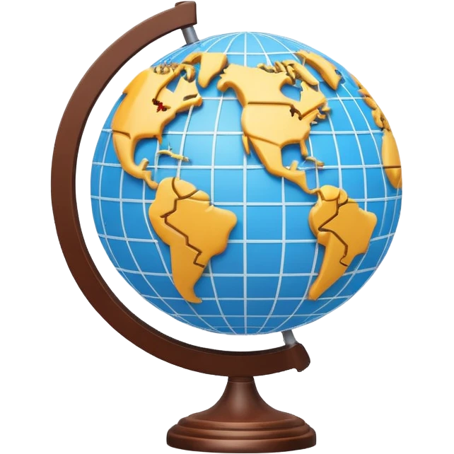 Minimal 3D emoji style stock chart combined with globe, international stocks icon, financial market symbol, neutral colors, clean shading, professional look, transparent background, no flags, no brand logos emoji