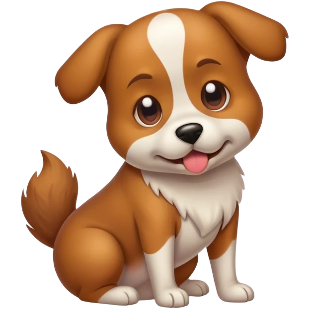 Dog pooping emoji