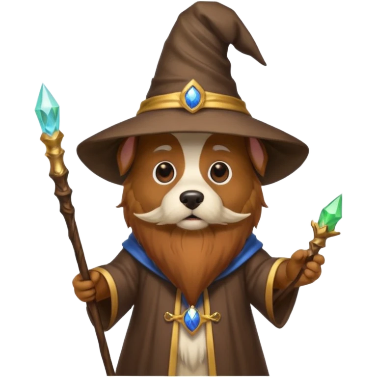 Dog wizard emoji