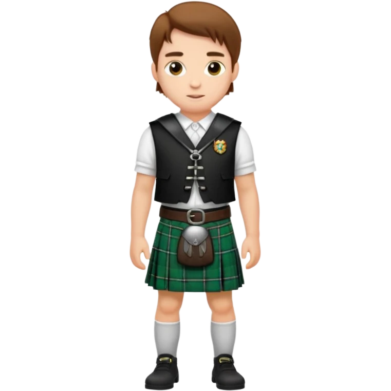 man wearing a kilt emoji