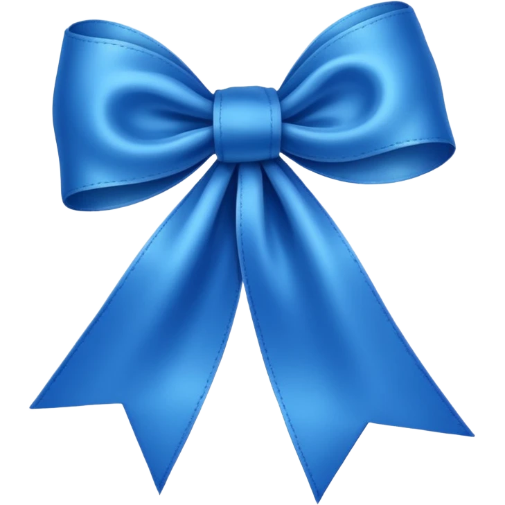 Lazo azul emoji