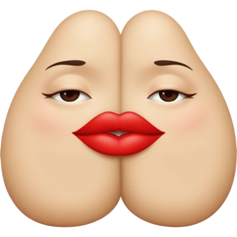 butt with a kiss on it  emoji