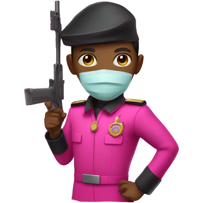 Squid Game Pink Soldier emoji