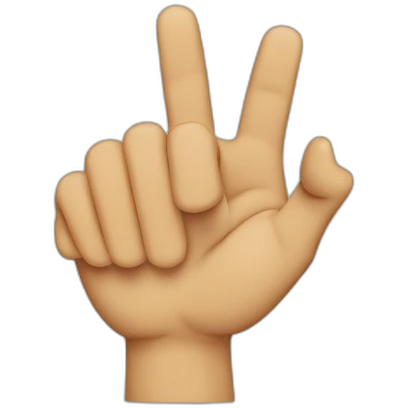 Pointing index fingers to the side emoji