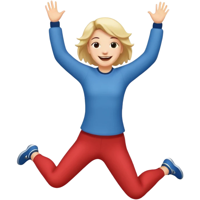 jumping for joy emoji