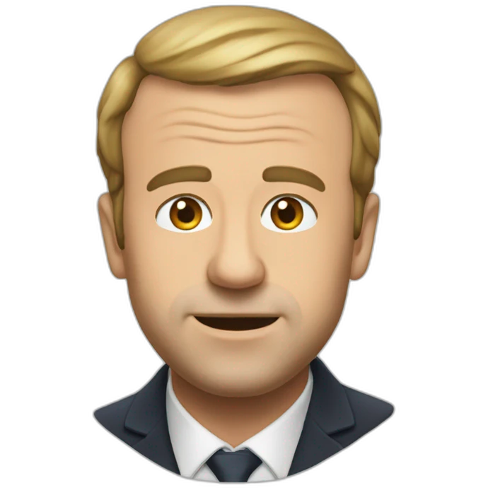 Toilet avc Macron dessus emoji