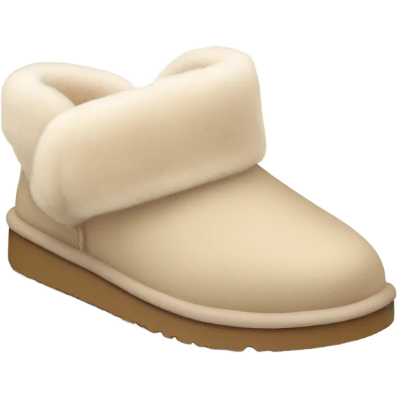 pastel beige cute ugg slippers emoji