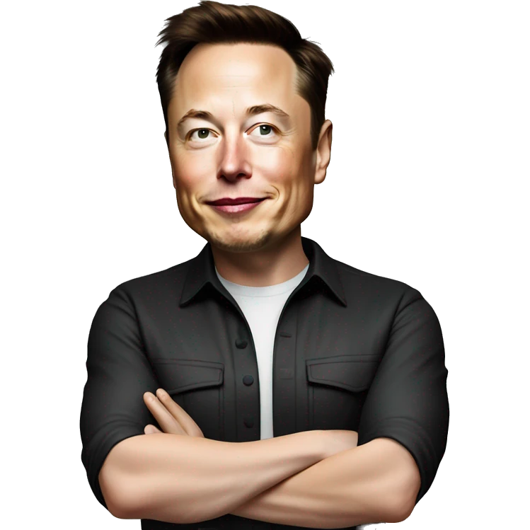 elon musk hold $ emoji