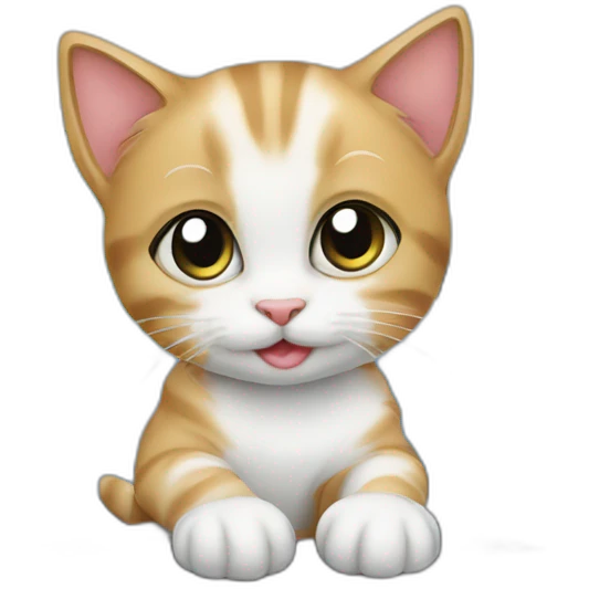 kitten with laptop emoji