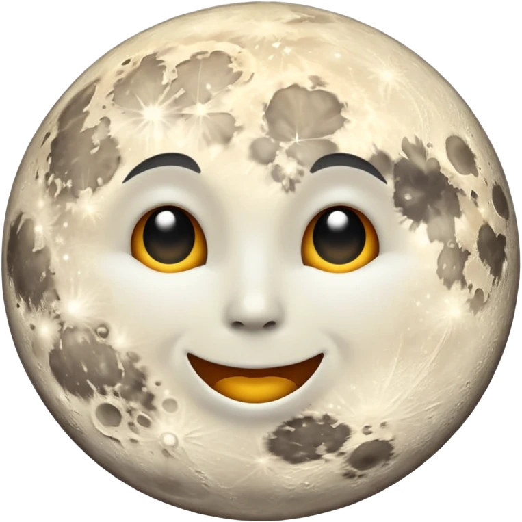 phases of the moon: full moon emoji