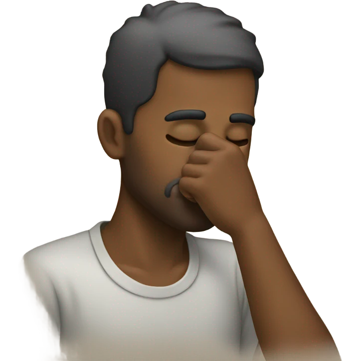 Guy picking his nose emoji