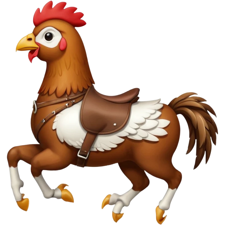 Chicken jockey emoji