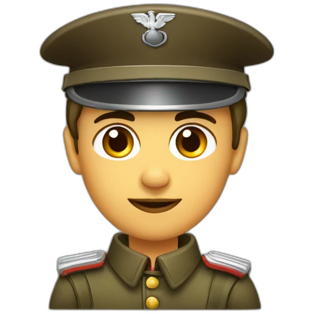 Soldat allemand brun emoji