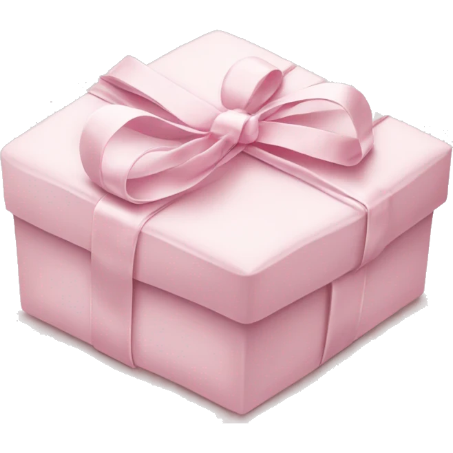 Light pink Christmas gifts under a white Christmas tree  emoji