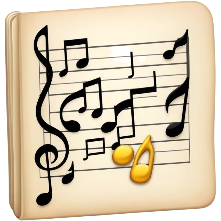 music score emoji