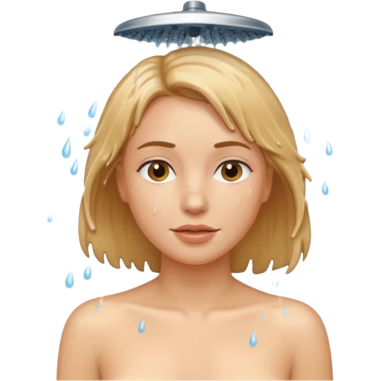 A women naked shower her v emoji