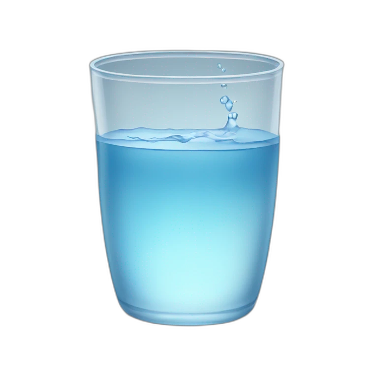 glass of water emoji