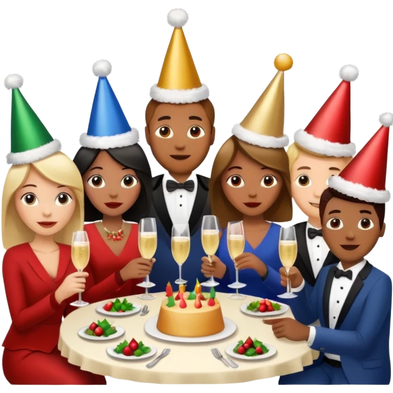 Company Christmas dinner emoji