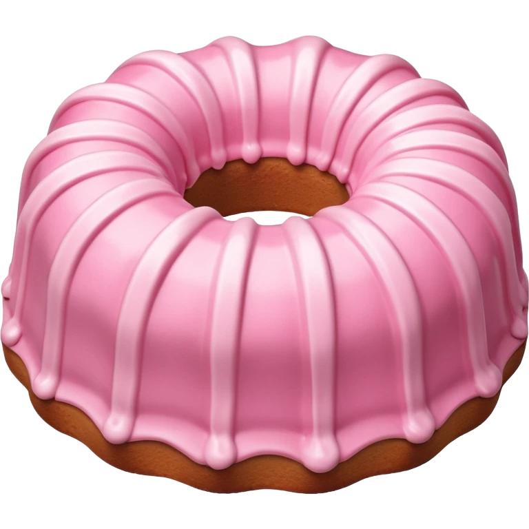 Pink Bundt cake emoji