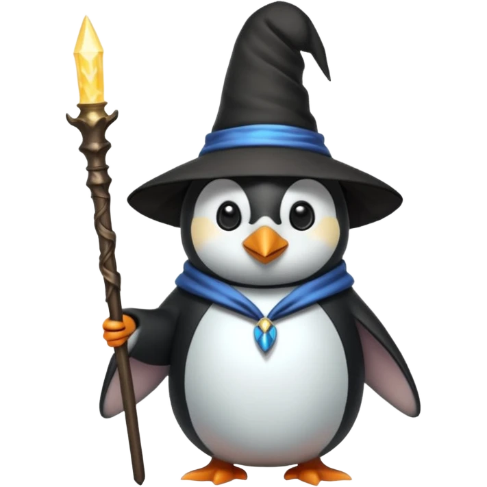 Penguin Wizard emoji