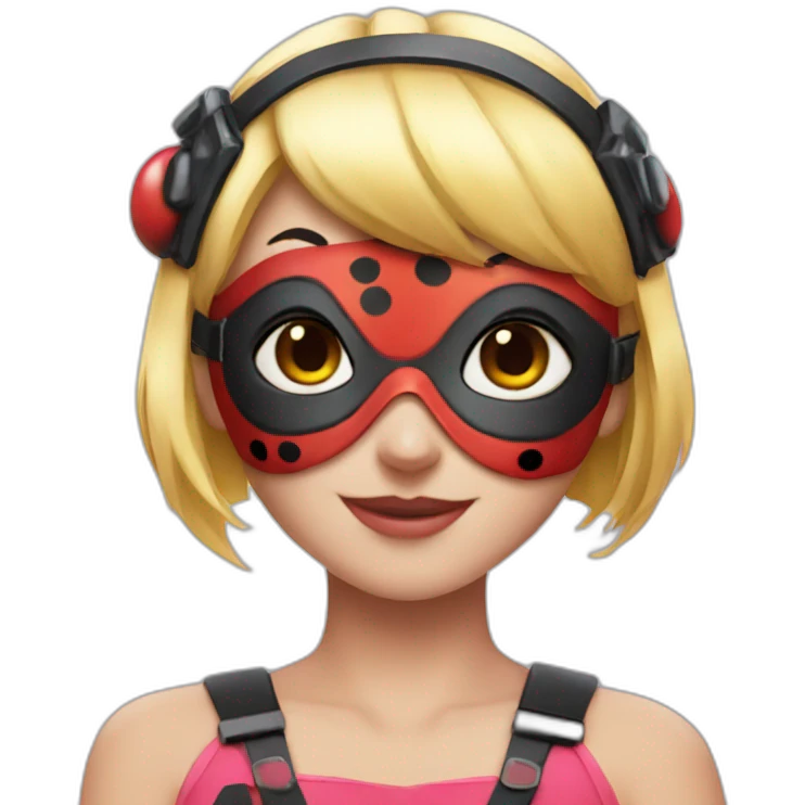 ladybug marinette in mask emoji