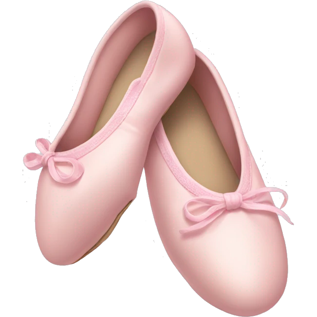 Pale pink ballet shoes emoji
