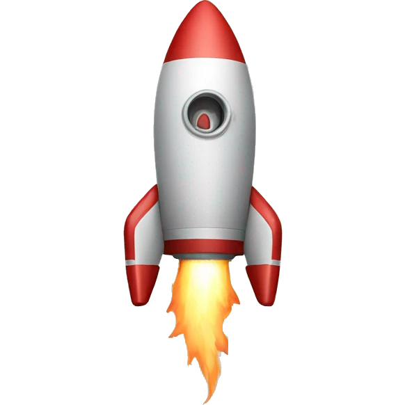 rocket without fuel emoji
