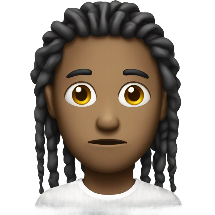 Very sad dreadlocks emoji
