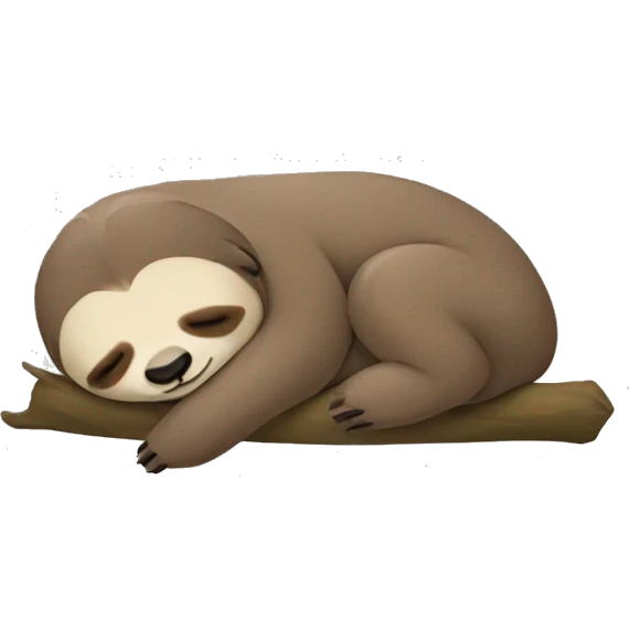 sleeping sloth emoji