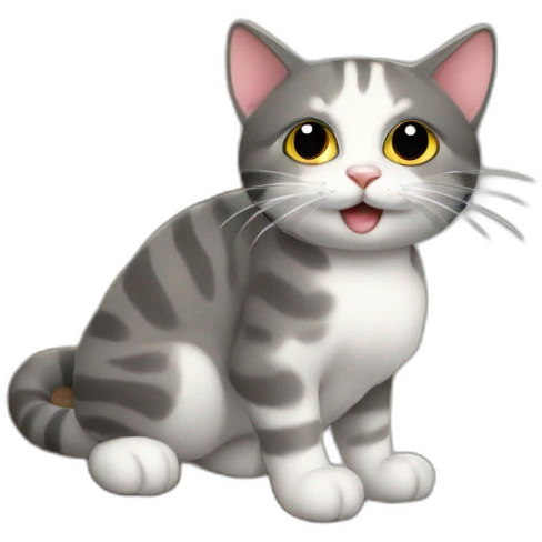 gato subiendo escaleras emoji