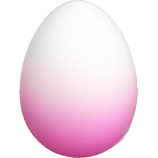 easter light pink white egg gradient emoji