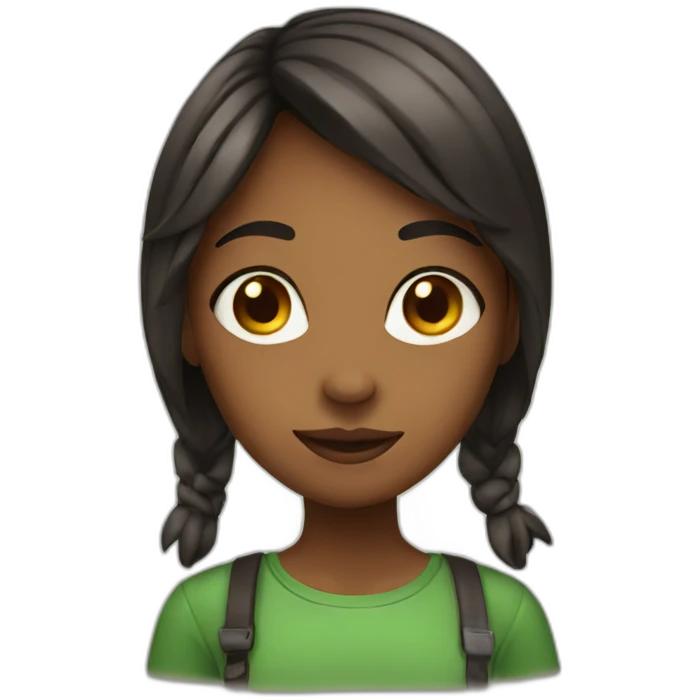Vegan girl emoji