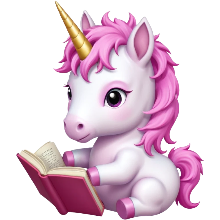Unicorns read book
A baby unicorn lying on its belly, flipping pages with its hoof.













 emoji