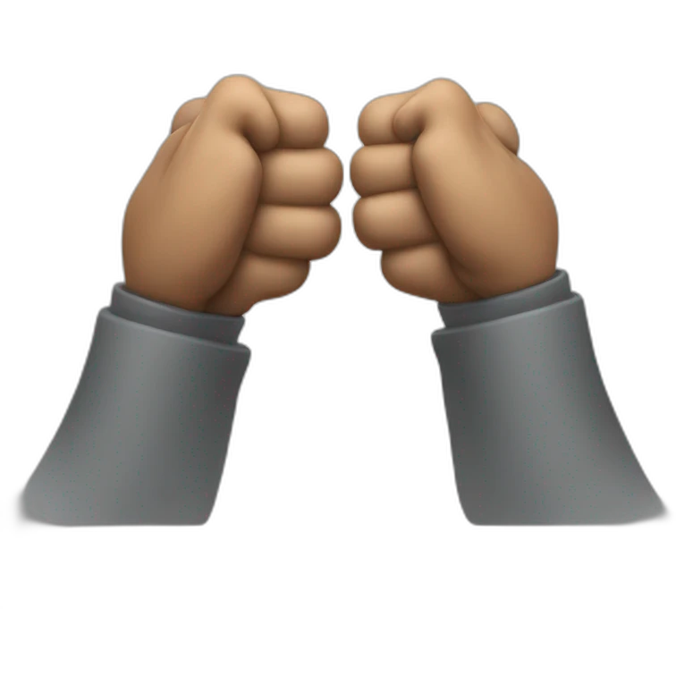 two large biceps shaking hands emoji