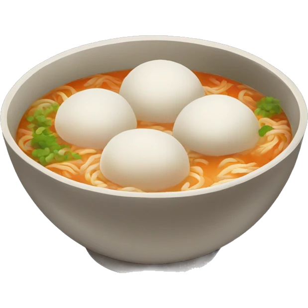 chinese soup rice balls emoji