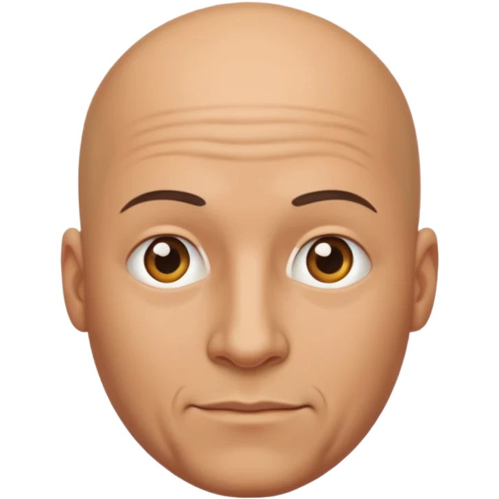 Bald man emoji