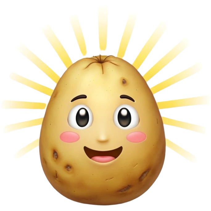sun rays potato  emoji
