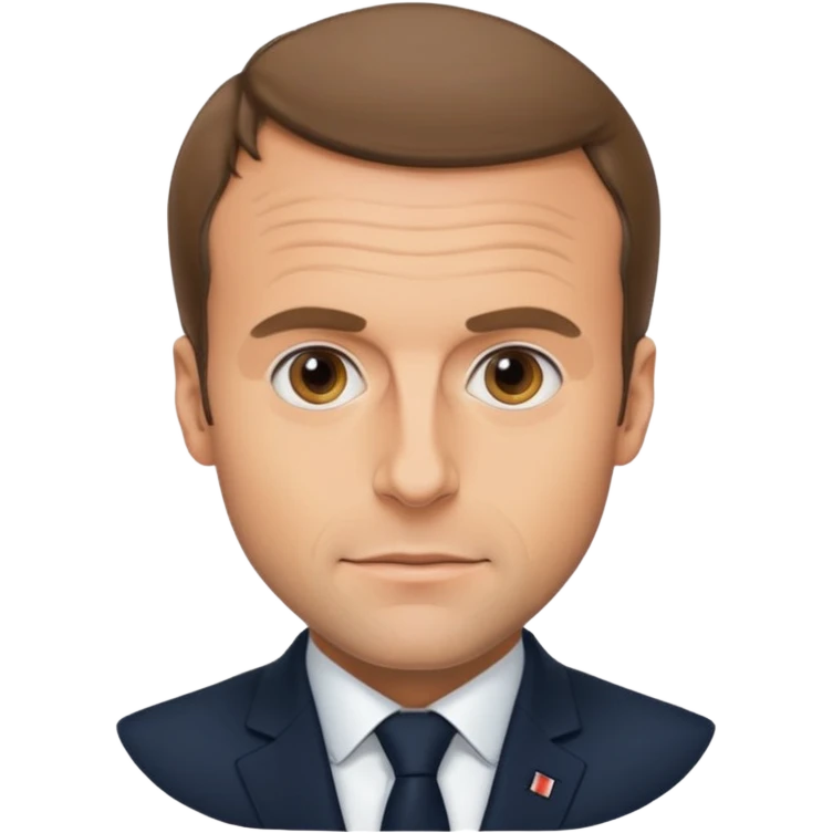 emanuel macron très réaliste  emoji