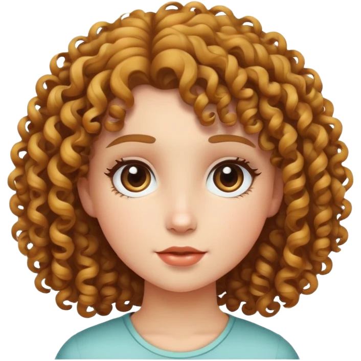 Girl curly emoji