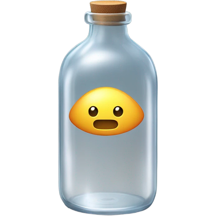starship in horizontal bottle emoji