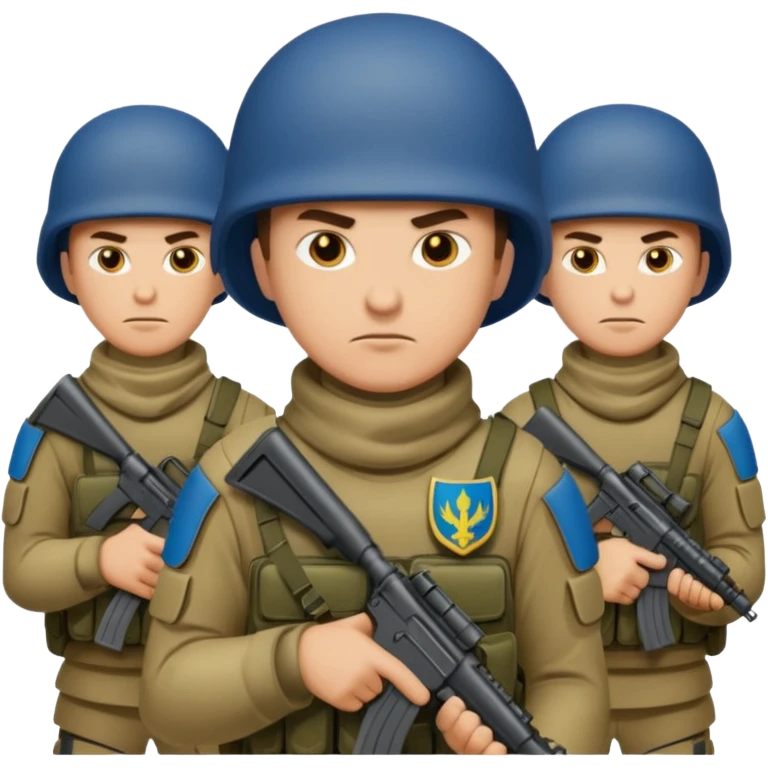 Ukrainian intelligance agency warrior men company group team one emoji