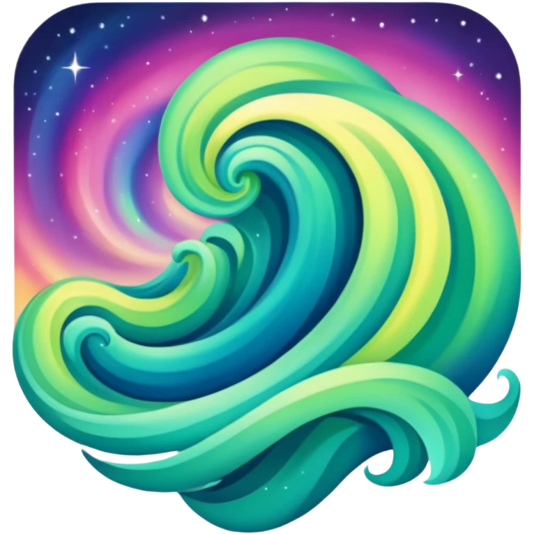 something that represents the aurora borealis emoji