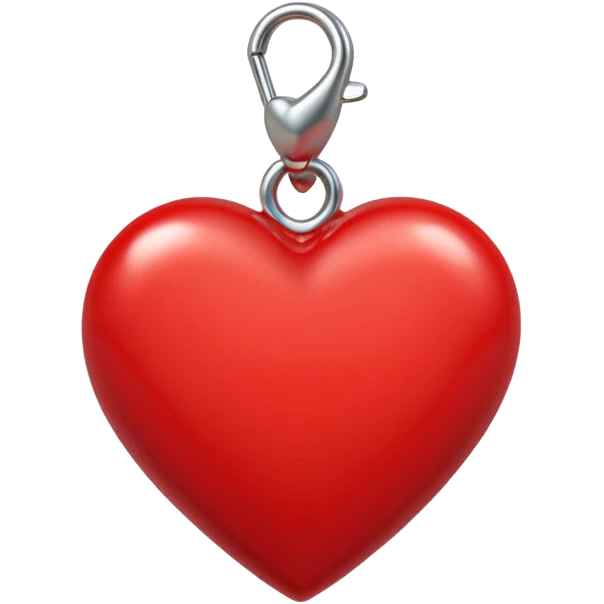 Heart charm – small red heart pendant emoji