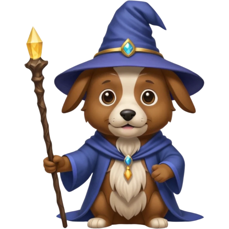 Dog wizard emoji