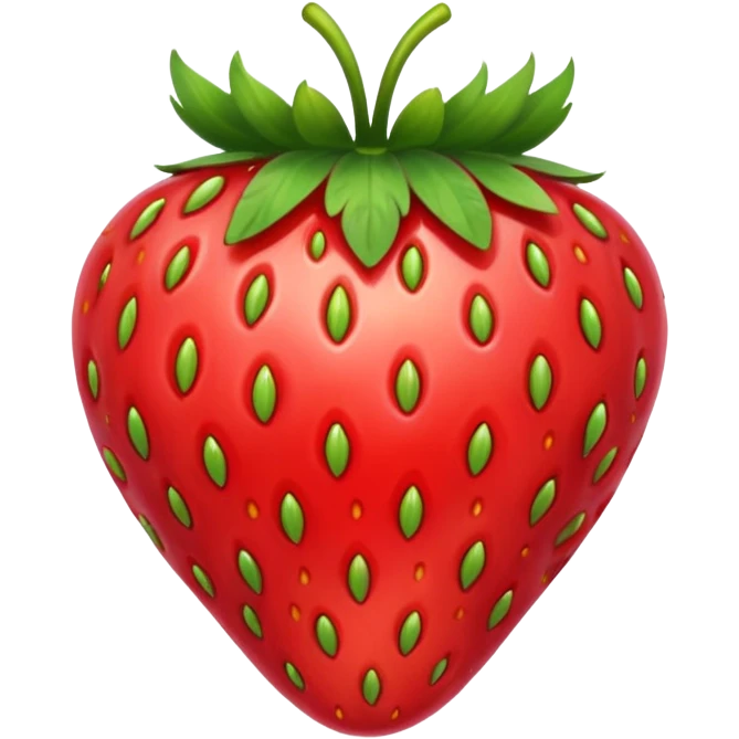 Una fresa pero en boseto emoji